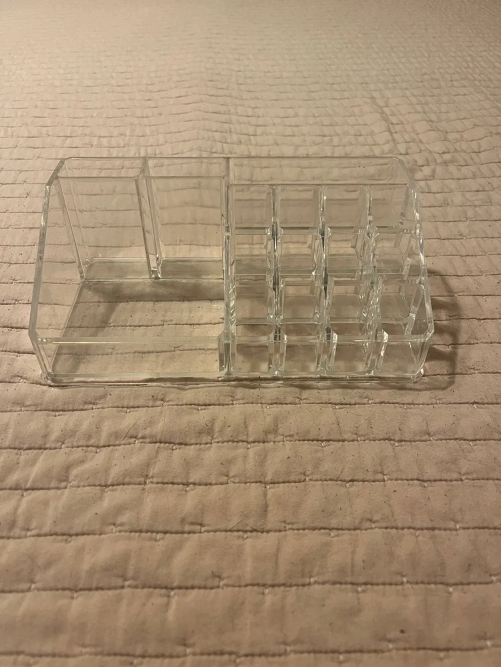 Set of 4 Clear Acrylic Makeup & Desk Organizers